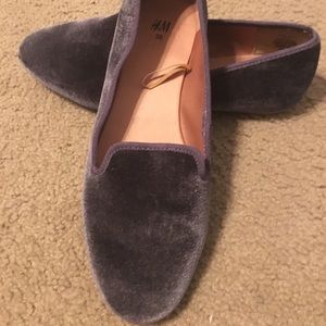 H&M size 38 Velvet Flats EUC